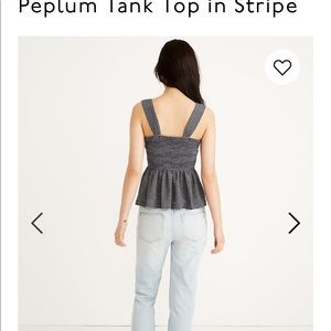 Peplum Tank Top - Madewell Size Small